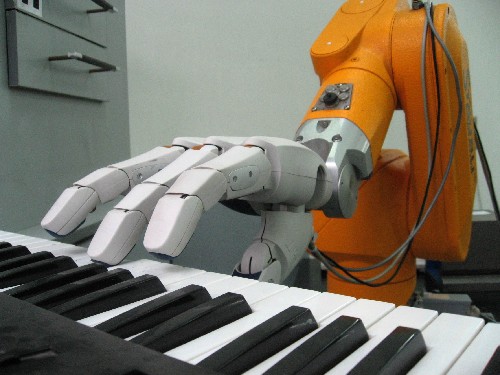 可以弹钢琴的机器人灵巧手