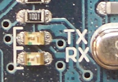 Arduino上的TX/RX指示灯